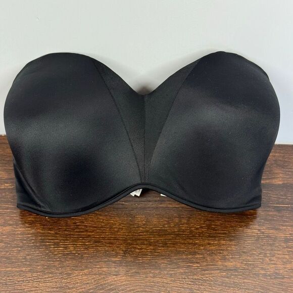 Soma black stunning starlett strapless underwire bra size 34 DDD - Picture 3 of 9